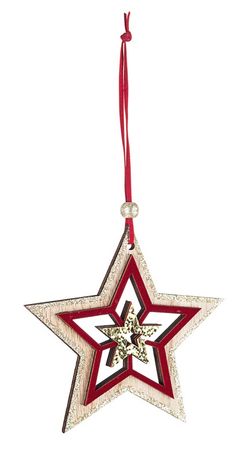 Christmas star white pendant