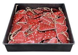 Kersthanger Hout Hart Rood Exner