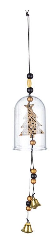 Pine tree pendant with bell
