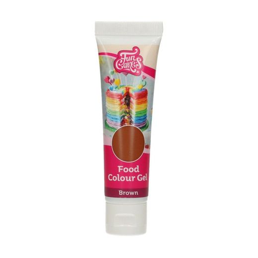 Colorant alimentaire gel marron 30 grs funcakes