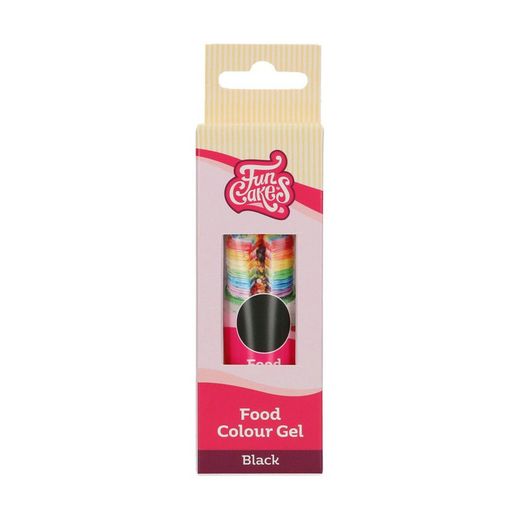 Zwarte gel kleurstof 30 gr funcakes