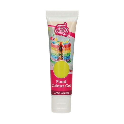 Limegrön gel matfärgning 30 gr funcakes