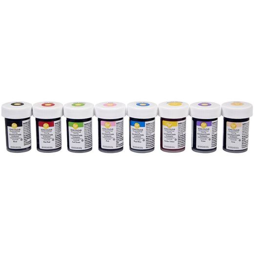 Pâte de couleur set 8 unités 28 grs wilton
