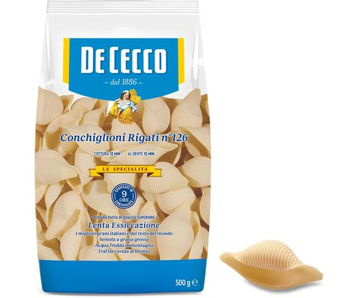 Conchiglioni rigati nº126 from cecco 500 grs