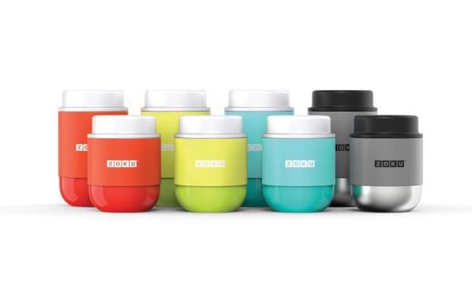 Recipiente para alimentos sólidos 465ml limão zoku