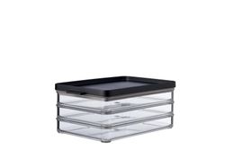 Contenedor para fiambre 3 pisos omnia 3 capas - black