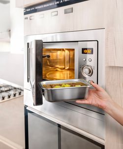 Contenedor rectangular acero inoxidable 1200 ml apto microondas y air fryer Iris