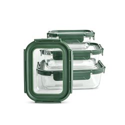 Ορθογώνιο γυάλινο δοχείο 1520 ml γυάλινο καπάκι Ασφαλές για φούρνο
