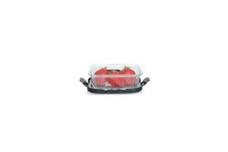 Contenedor Vidrio Rectangular 370 Ml Tapa Acero Inox Microondas Iris