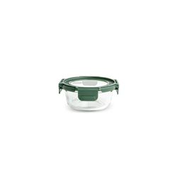 Contenedor vidrio Redondo 400 ml tapa vidrio Apto Horno