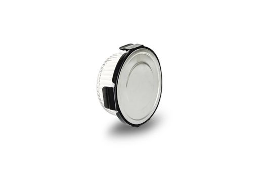 Contenedor Vidrio Redondo 950 Ml Tapa Acero Inox Microondas Iris