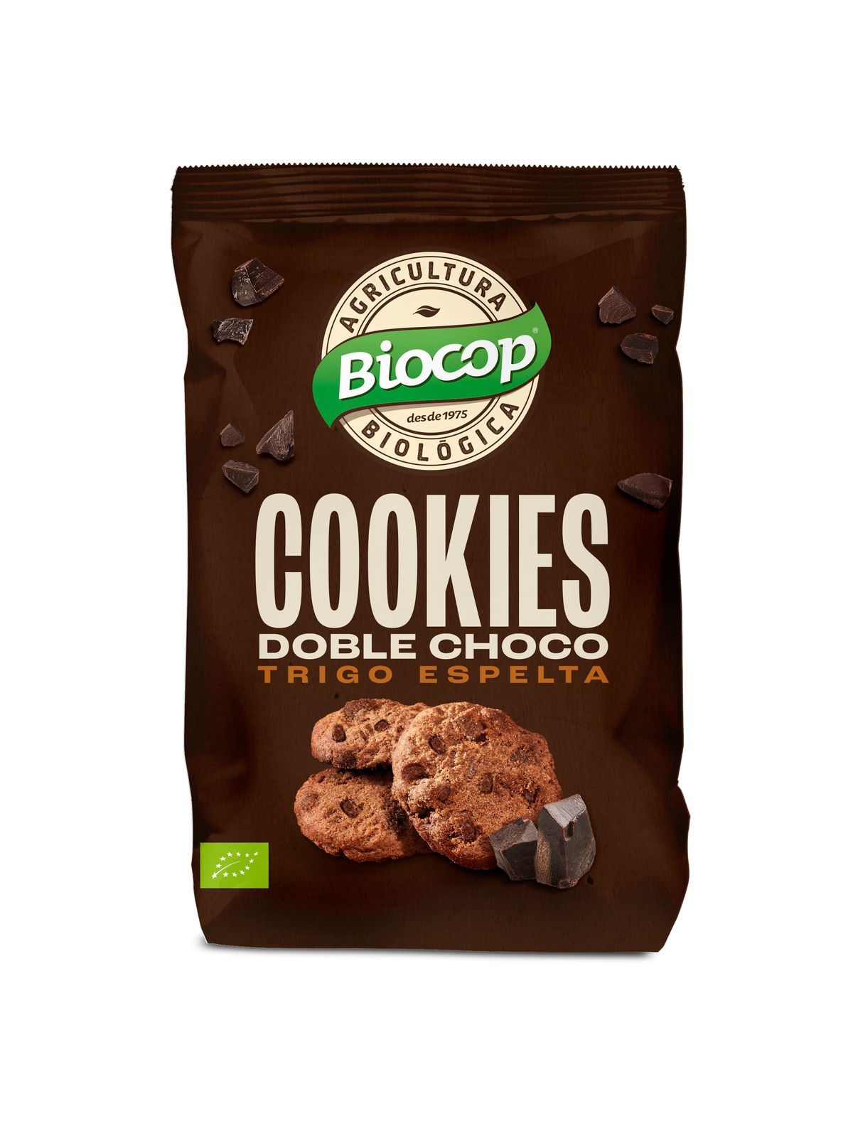 Cookies Galletas Espelta Chips Doble Chocolate Biocop 200 grs