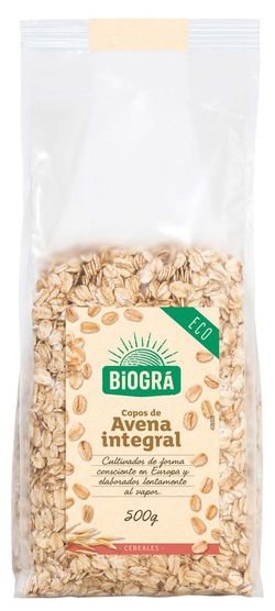 Copos de Avena gruesos integrales 500g Ecológicos Biogra