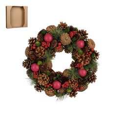 Traditional Color Christmas Wreath Edelmann