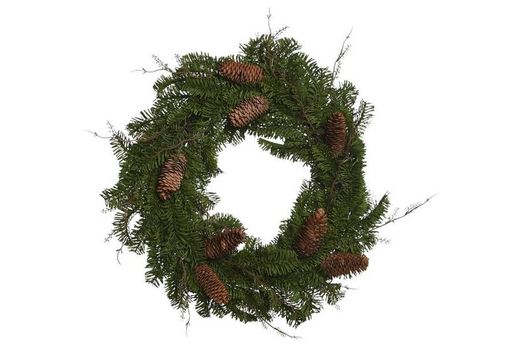 PVC Pineapple Wreath Green
