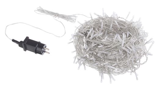 Cortina de Luces 400 LED Blanco Frío 4 x 1 m Navidad Bizzotto