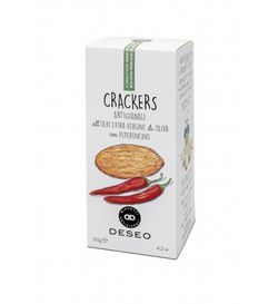 Crackers artesanales con AOVE y guindilla 120 g Deseo