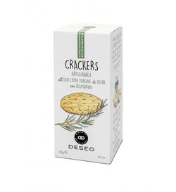 Crackers artesanales con AOVE y romero 120 g Deseo