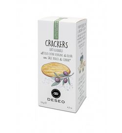 Crackers artesanales con AOVE y sal de Cervia 120 g Deseo