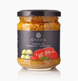Crema de pimientos y aceitunas verdes la chinata 180 grs