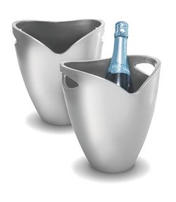 Cubitera de Hielo Diseño Pulltex Plata 21 cm x 21 cms x 26 cms