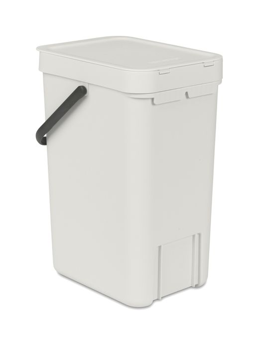 Cubo Basura para Reciclar Sort & Go 12 L Gris Claro Brabantia