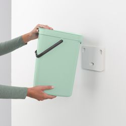 Cubo Basura para Reciclar Sort & Go 12 L Verde Jade Brabantia