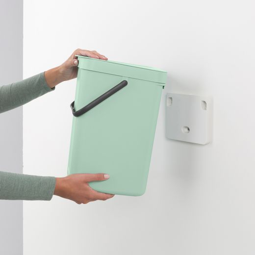 Cubo Basura para Reciclar Sort & Go 12 L Verde Jade Brabantia