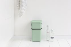 Cubo Basura para Reciclar Sort & Go 16 L Verde Jade Brabantia