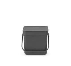 Cubo Basura para Reciclar Sort & Go 3 L Gris Brabantia