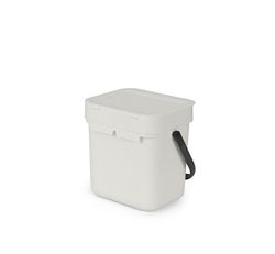 Cubo Basura para Reciclar Sort & Go 3 L Gris Claro Brabantia