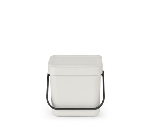 Cubo Basura para Reciclar Sort & Go 3 L Gris Claro Brabantia