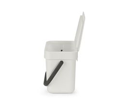 Cubo Basura para Reciclar Sort & Go 3 L Gris Claro Brabantia