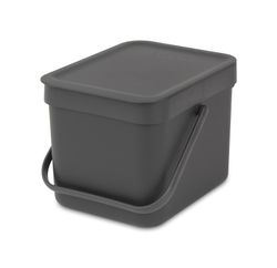 Cubo Basura para Reciclar Sort & Go 6 L Gris Brabantia