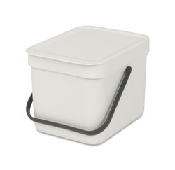 Cubo Basura para Reciclar Sort & Go 6 L Gris Claro Brabantia