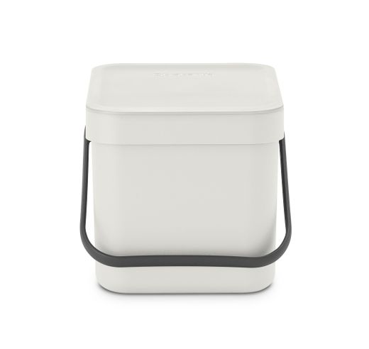 Cubo Basura para Reciclar Sort & Go 6 L Gris Claro Brabantia