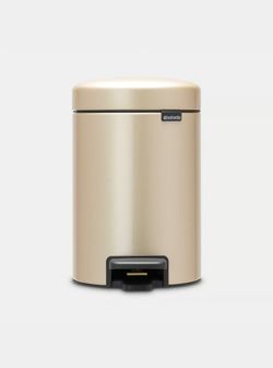 Cubo Basura Pedal Icon 3 L Metallic Gold Brabantia