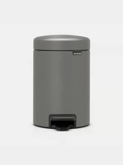 Cubo Basura Pedal Icon 3 L Mineral Concrete Gris Brabantia
