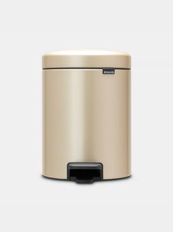 Cubo Basura Pedal Icon 5 L Metallic Gold Brabantia