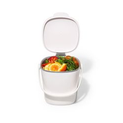 Secchio di sostanza organica facile da pulire bianco 2,8l oxo