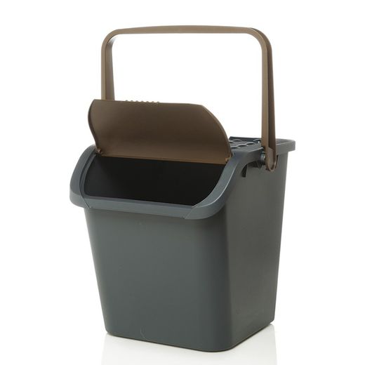 Balde de Reciclagem Marrom 28 litros Ecoplast