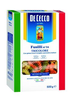 De cecco fusilli tricolore 500gr