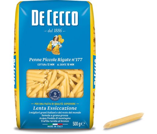 De cecco penne piccole rigate n.177 500gr