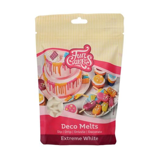 Deco melts extreme white 250 gram funcakes