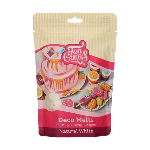Deco topi naturalne białe 250 grs funcakes