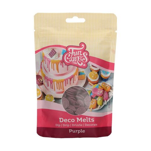 Deco melts paars 250 gr funcakes
