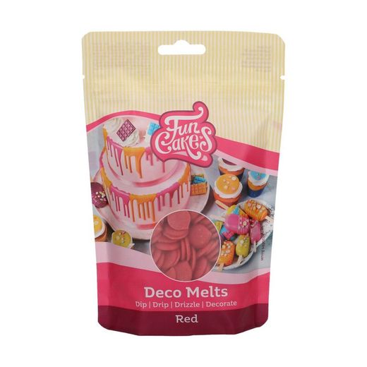 Deco melts rood 250 gram funcakes