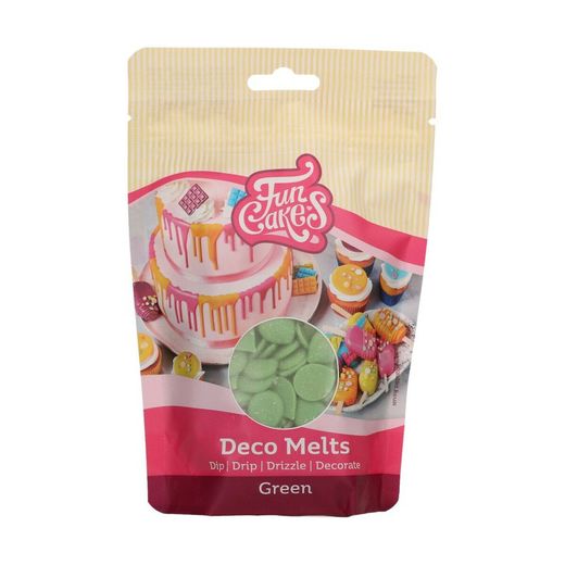 Deco melts green 250 g funcakes