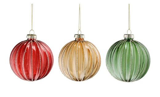 Christmas Tree Decoration Ball Green Red Green Edelmann