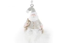 Decorazione Appendi Albero Natale Figura Bianco